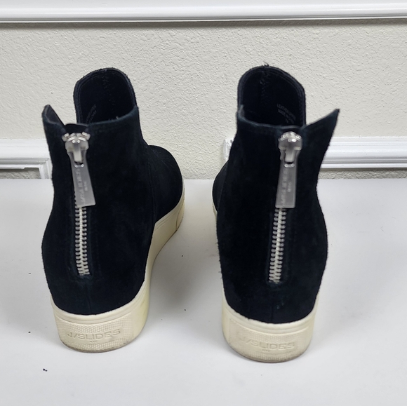 J Slide Women Dani Nubuck Casual black ankle boots sneakers size 7M - Picture 2 of 11